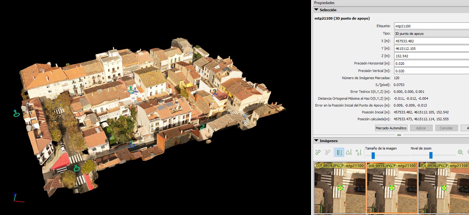Model 3D fotogramètric d'un nucli urbà