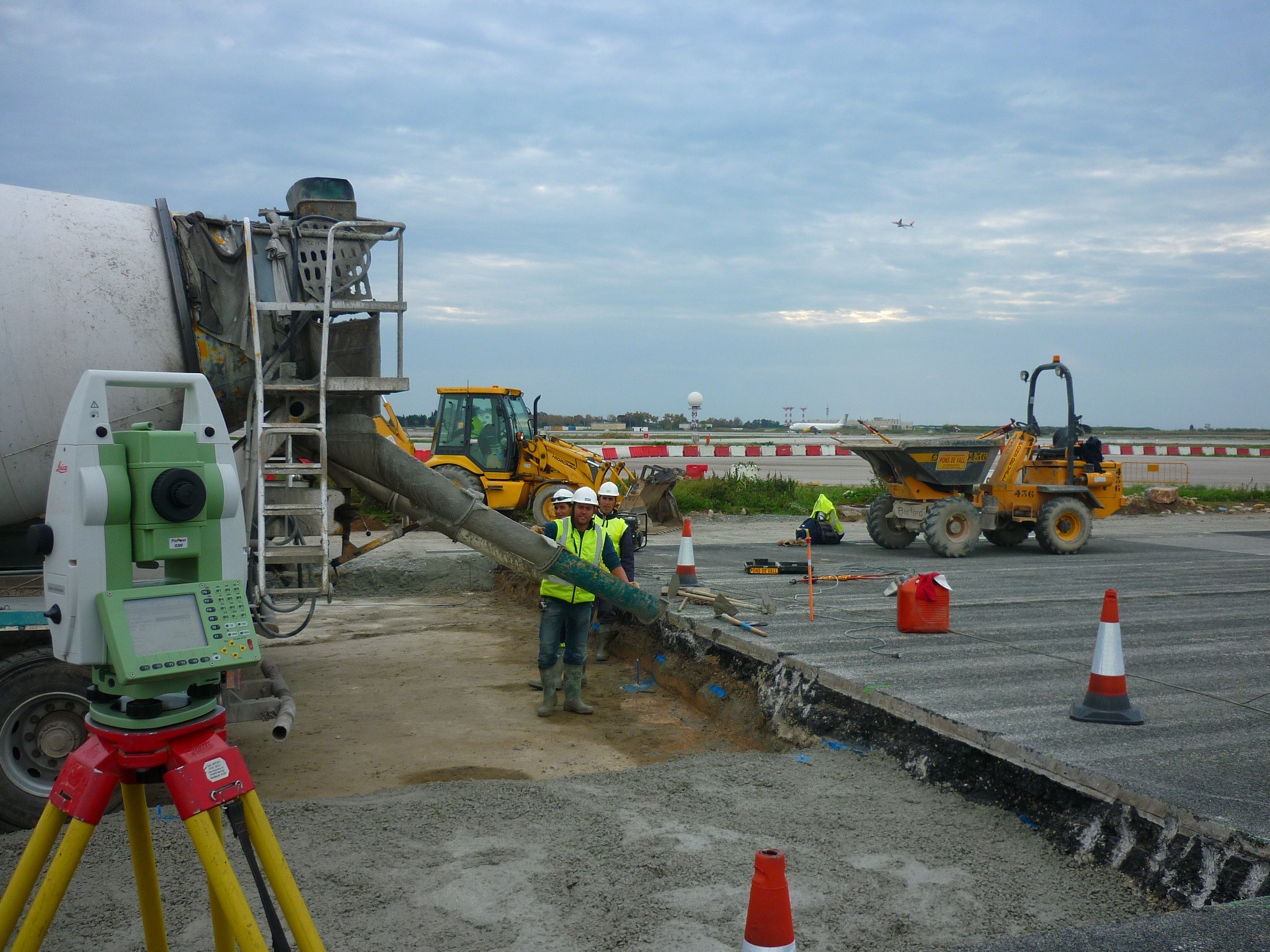 Replantejament topogràfic en obra aeroportuària